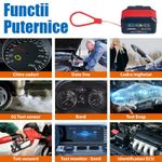 Auto si Moto - Reparatii si depanare - Sisteme de diagnoza - Diagnoza Auto OBD2 KONNWEI KW905, Bluetooth 5.0, Buton ON-OFF, Compatibil Android IOS, ELM 327 OBDII, Negru - Infinity.ro