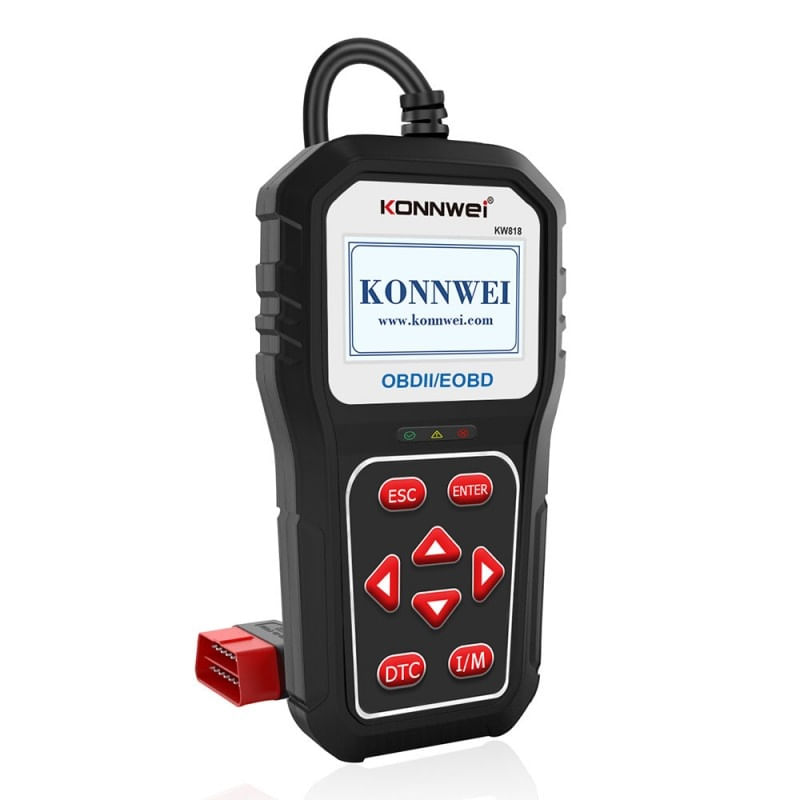 Auto si Moto - Reparatii si depanare - Sisteme de diagnoza - Instrument de scanare si diagnosticare auto, KONNWEI KW818, OBD2/EOBD, Display 2.8 inch, citirea si stergerea codurilor - Infinity.ro