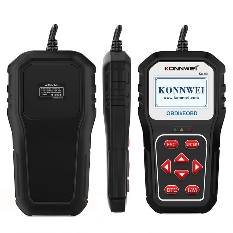 Auto si Moto - Reparatii si depanare - Sisteme de diagnoza - Instrument de scanare si diagnosticare auto, KONNWEI KW818, OBD2/EOBD, Display 2.8 inch, citirea si stergerea codurilor - Infinity.ro