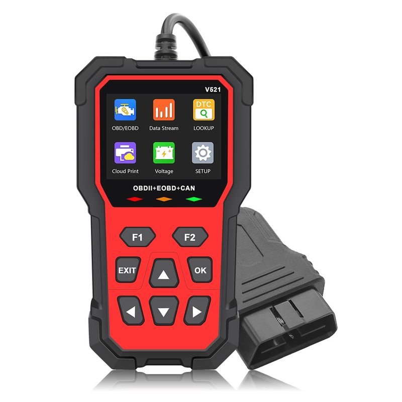 Auto si Moto - Reparatii si depanare - Sisteme de diagnoza - Tester Diagnoza Multimarca Techstar V521, Scanner OBD2 EOBD CAN, Citeste peste 4000 coduri eroare, ARM 32-bit Cortex-M - Infinity.ro