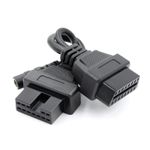 Auto si Moto - Reparatii si depanare - Sisteme de diagnoza - Cablu adaptor Auto Techstar®, Mitsubishi, 12 Pin la OBD2 16 Pin - Infinity.ro