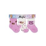 Fashion, accesorii si bijuterii - Copii - Lenjerie si pijamale copii - Sosete si dresuri copii - Set 6 perechi sosete pentru bebelusi,Mafer WPG6468 0-3 luni Multicolor - Infinity.ro
