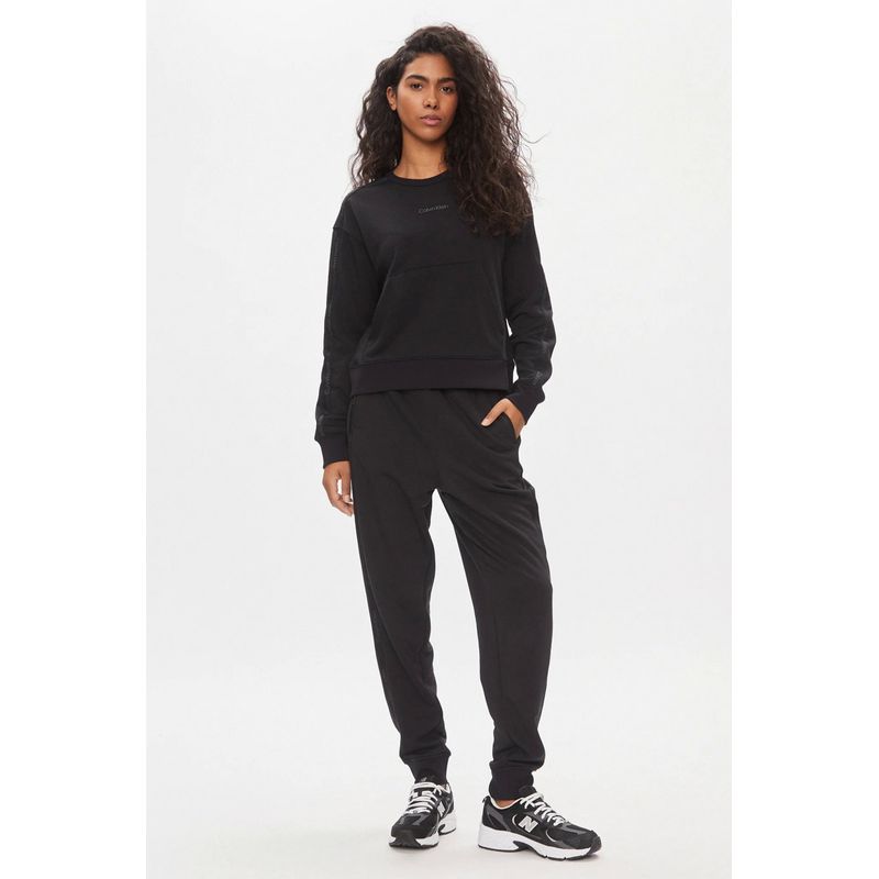 Fashion, accesorii si bijuterii - Femei - Imbracaminte femei - Pantaloni femei - Pantaloni trening dama Calvin Klein Performance 00GWS4P656, Negru, L INTL - Infinity.ro