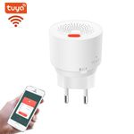 Casa si Gradina - Electrice - Smart Home - Centrale si module smart home - Detector de scurgeri de gaz inteligent Techstar®, Wi-Fi, Notificari in Aplicatiile Tuya si SmartLife, Alarma inclusa - Infinity.ro