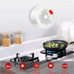 Casa si Gradina - Electrice - Smart Home - Centrale si module smart home - Detector de scurgeri de gaz inteligent Techstar®, Wi-Fi, Notificari in Aplicatiile Tuya si SmartLife, Alarma inclusa - Infinity.ro