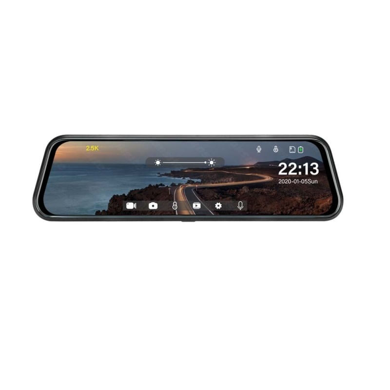 Auto si Moto - Electronice auto - Camere auto si DVR - Camera Tip Oglinda Techstar® Z78, Dubla, Night Vision, Inregistrare Ciclica, Camera Marsarier, Rezolutie Full HD - Infinity.ro
