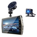 Auto si Moto - Electronice auto - Camere auto si DVR - Camera Video Auto DVR Dubla FullHD Techstar® T667 Unghi 170° Display 4", Senzori Miscare si Night Vision - Infinity.ro