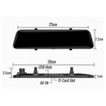 Auto si Moto - Electronice auto - Camere auto si DVR - Camera Auto Oglinda cu Touchscreen Techstar® D40, 10 inch, Inregistrare Duala Fata/Spate Marsarier, 1080P FullHD, Unghi - Infinity.ro