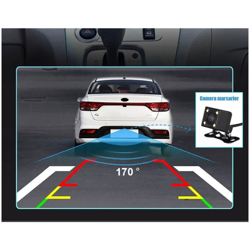 Auto si Moto - Electronice auto - Camere auto si DVR - Camera auto pentru marsarier Techstar®, 4 LED-uri, mod nocturn, protectie la apa, praf si socuri, unghi de vizualizare - Infinity.ro