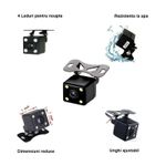 Auto si Moto - Electronice auto - Camere auto si DVR - Camera auto pentru marsarier Techstar®, 4 LED-uri, mod nocturn, protectie la apa, praf si socuri, unghi de vizualizare - Infinity.ro