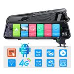Auto si Moto - Electronice auto - Camere auto si DVR - Camera Auto Dubla Tip Oglinda Techstar® Z9 Plus, Android 8.1, 4G si WiFi, 9.66" IPS Touch Full HD, Hotspot, ADAS, GPS - Infinity.ro