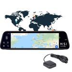 Auto si Moto - Electronice auto - Camere auto si DVR - Camera Auto Dubla Tip Oglinda Techstar® Z9 Plus, Android 8.1, 4G si WiFi, 9.66" IPS Touch Full HD, Hotspot, ADAS, GPS - Infinity.ro