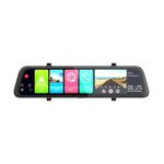 Auto si Moto - Electronice auto - Camere auto si DVR - Camera Auto Dubla Tip Oglinda Techstar® Z9 Plus, Android 8.1, 4G si WiFi, 9.66" IPS Touch Full HD, Hotspot, ADAS, GPS - Infinity.ro