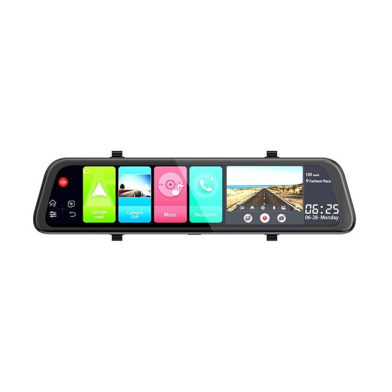 Auto si Moto - Electronice auto - Camere auto si DVR - Camera Auto Dubla Tip Oglinda Techstar® Z9 Plus, Android 8.1, 4G si WiFi, 9.66" IPS Touch Full HD, Hotspot, ADAS, GPS - Infinity.ro