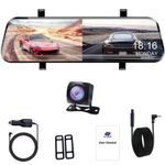 Auto si Moto - Electronice auto - Camere auto si DVR - Camera Auto Tip Oglinda E-ACE A20, Dubla, 10" Inch, IPS, Touch Screen, Full HD, Night Vision, PIP - Infinity.ro