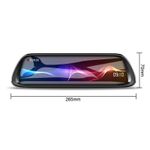 Auto si Moto - Electronice auto - Camere auto si DVR - Camera Video Auto Oglinda DVR Dubla FullHD Techstar® K62, Unghi 170°, Display IPS LED 10", Nightvision, Wide Range - Infinity.ro