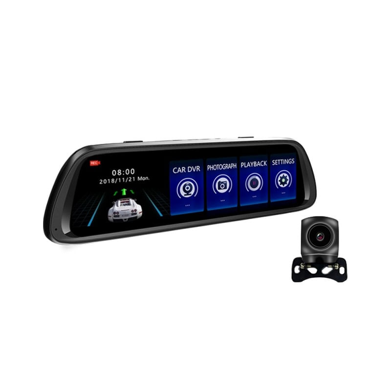Auto si Moto - Electronice auto - Camere auto si DVR - Camera Video Auto Oglinda DVR Dubla FullHD Techstar® K62, Unghi 170°, Display IPS LED 10", Nightvision, Wide Range - Infinity.ro