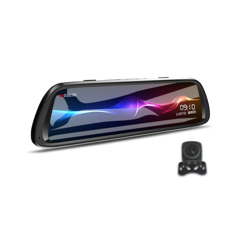 Auto si Moto - Electronice auto - Camere auto si DVR - Camera Video Auto Oglinda DVR Dubla FullHD Techstar® K62, Unghi 170°, Display IPS LED 10", Nightvision, Wide Range - Infinity.ro