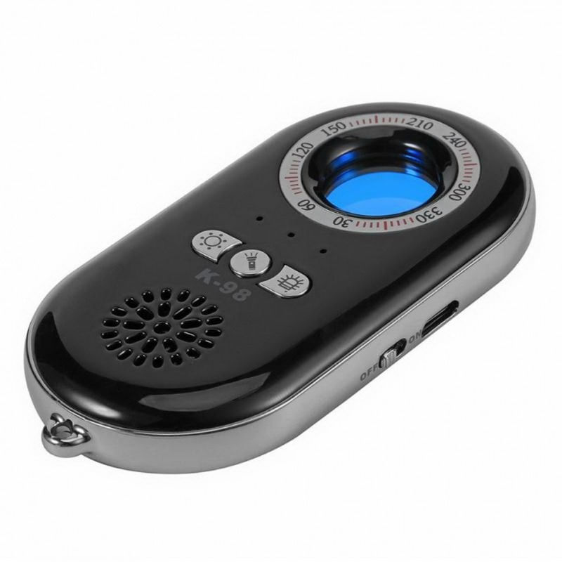 Laptop, Telefoane si Tablete - Wearables si gadgeturi - Gadgeturi - Dispozitive spionaj - Detector Aparate Spionaj Techstar® K98, Compact, Detecteaza Camere si Microfoane Wireless, Localizatoare GPS, Acumulator - Infinity.ro