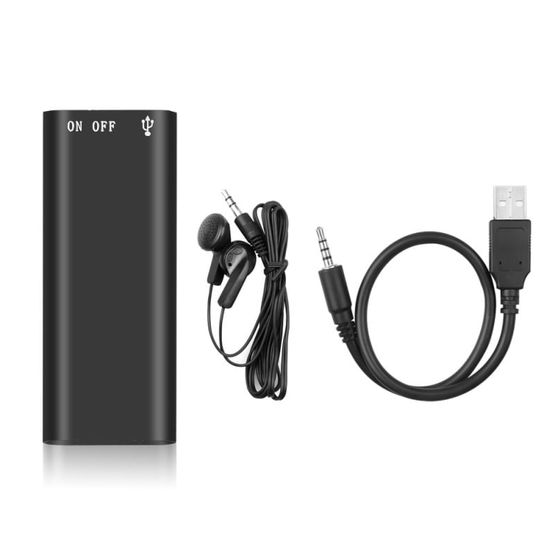 Laptop, Telefoane si Tablete - Wearables si gadgeturi - Gadgeturi - Dispozitive spionaj - MP3 Player Spion Techstar® Mini8, Memorie Interna 8GB, Microfon Integrat, Inregistrare Audio, Acumulator - Infinity.ro