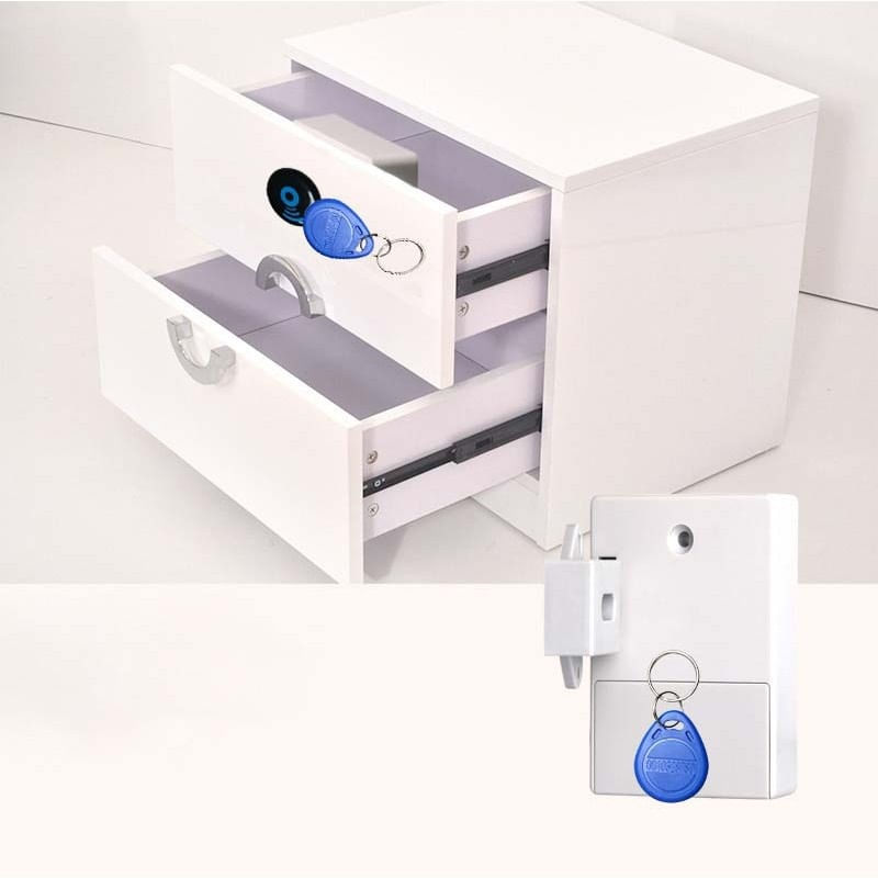 Casa si Gradina - Electrice - Smart Home - Control acces si accesorii - Incuietoare Inteligenta Techstar®, EMID IC, Digital, Discret, Deblocare cu card RFID, Control Acces, Alb - Infinity.ro