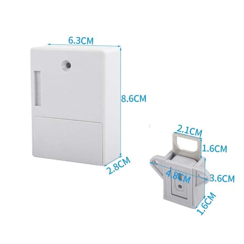 Casa si Gradina - Electrice - Smart Home - Control acces si accesorii - Incuietoare Inteligenta Techstar®, EMID IC, Digital, Discret, Deblocare cu card RFID, Control Acces, Alb - Infinity.ro