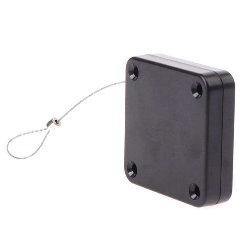 Casa si Gradina - Constructii - Usi interior, exterior si garaj - Accesorii usi - Inchizator automat Techstar®, Franghie de Otel P12, Pentru Usi, Ferestre, Negru - Infinity.ro