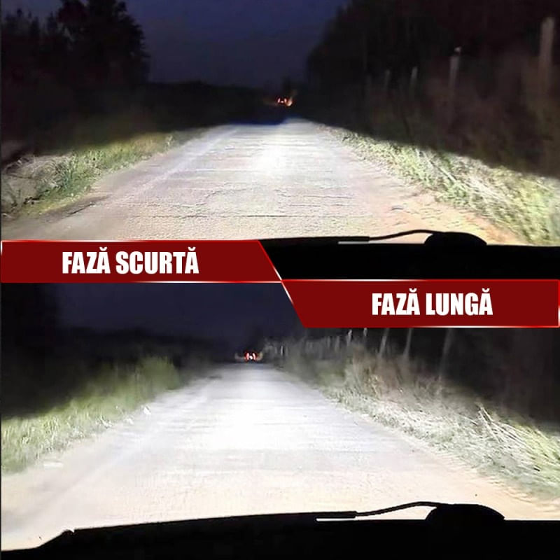 Auto si Moto - Electrice auto - Iluminare si semnalizare - Becuri auto - Set 2 LED-Uri Auto Techstar® P14, 9007, 120W, 18000 Lumeni, 6000K, 12-24V, Unghi Fascicul 360°, CSP 3570, Canbus - Infinity.ro