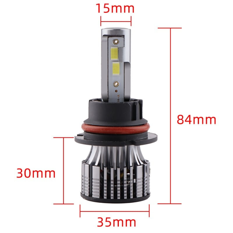 Auto si Moto - Electrice auto - Iluminare si semnalizare - Becuri auto - Set 2 LED-Uri Auto Techstar® V8, 9007, 120W, 12-24V, 15000 Lumeni, 6000K, Unghi Fascicul 360°, CSP 3570, Canbus - Infinity.ro