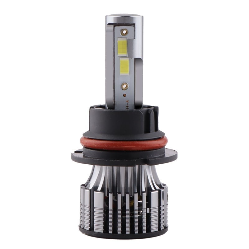 Auto si Moto - Electrice auto - Iluminare si semnalizare - Becuri auto - Set 2 LED-Uri Auto Techstar® V8, 9007, 120W, 12-24V, 15000 Lumeni, 6000K, Unghi Fascicul 360°, CSP 3570, Canbus - Infinity.ro