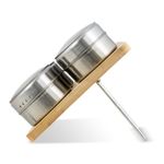 Casa si Gradina - Bucatarie si vesela - Ustensile bucatarie - Rasnite si dozatoare condimente - Set Recipiente condimente cu suport magnetic, 7 piese ZASS Gourmet ZG-MSR 01, 6.3 x 4 cm, 100 ml, Argintiu - Infinity.ro