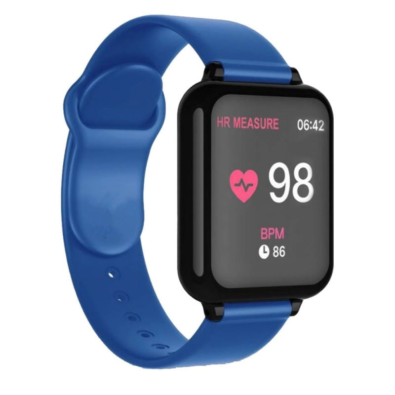 Laptop, Telefoane si Tablete - Wearables si gadgeturi - Wearables - Smartwatch-uri - Ceas Smartwatch B57 Techstar®, Waterproof, Fitness Tracker Unisex, Monitorizare Puls, Bluetooth, Albastru - Infinity.ro