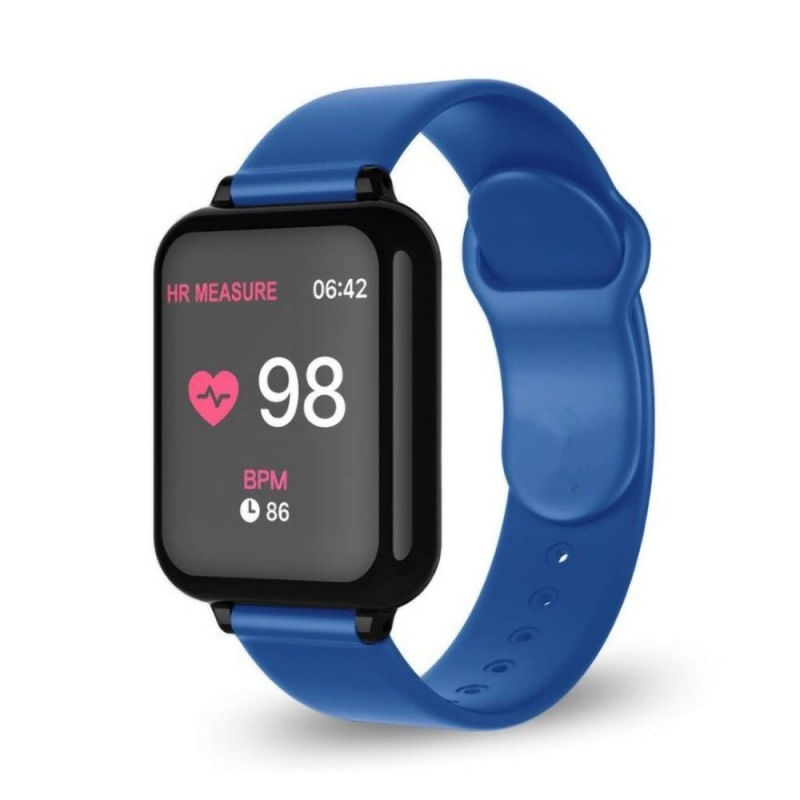 Laptop, Telefoane si Tablete - Wearables si gadgeturi - Wearables - Smartwatch-uri - Ceas Smartwatch B57 Techstar®, Waterproof, Fitness Tracker Unisex, Monitorizare Puls, Bluetooth, Albastru - Infinity.ro