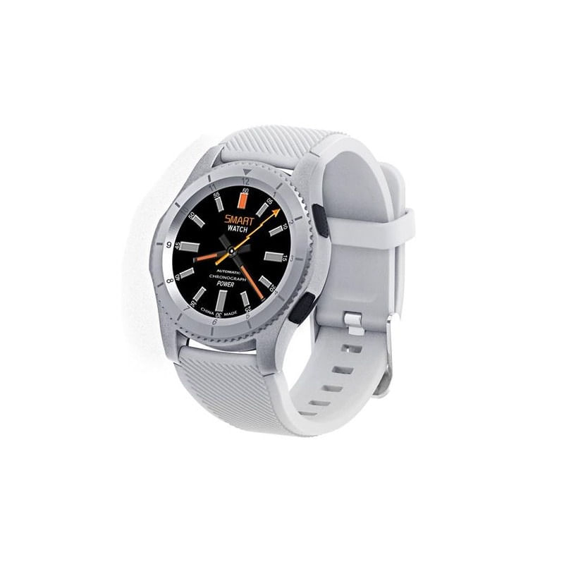 Laptop, Telefoane si Tablete - Wearables si gadgeturi - Wearables - Smartwatch-uri - Ceas Smartwatch Techstar® DT No.1 G8, MTK2502, Bluetooth 4.0, SIM, Notificari, Monitorizare Puls, Culoare Alb - Infinity.ro