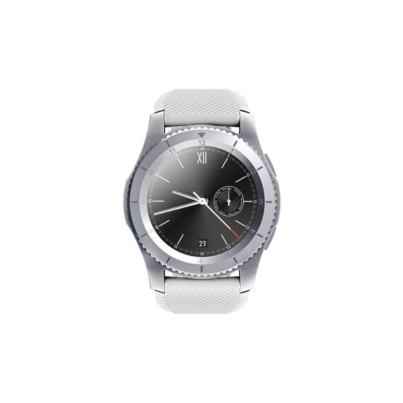 Laptop, Telefoane si Tablete - Wearables si gadgeturi - Wearables - Smartwatch-uri - Ceas Smartwatch Techstar® DT No.1 G8, MTK2502, Bluetooth 4.0, SIM, Notificari, Monitorizare Puls, Culoare Alb - Infinity.ro