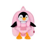 Carti si Birotica - Rechizite - Rucsacuri si genti scolare - Ghiozdan gradinita, Perletti, model Pinguinul Peggie, 27 cm, colectia Perletti Toys - Infinity.ro