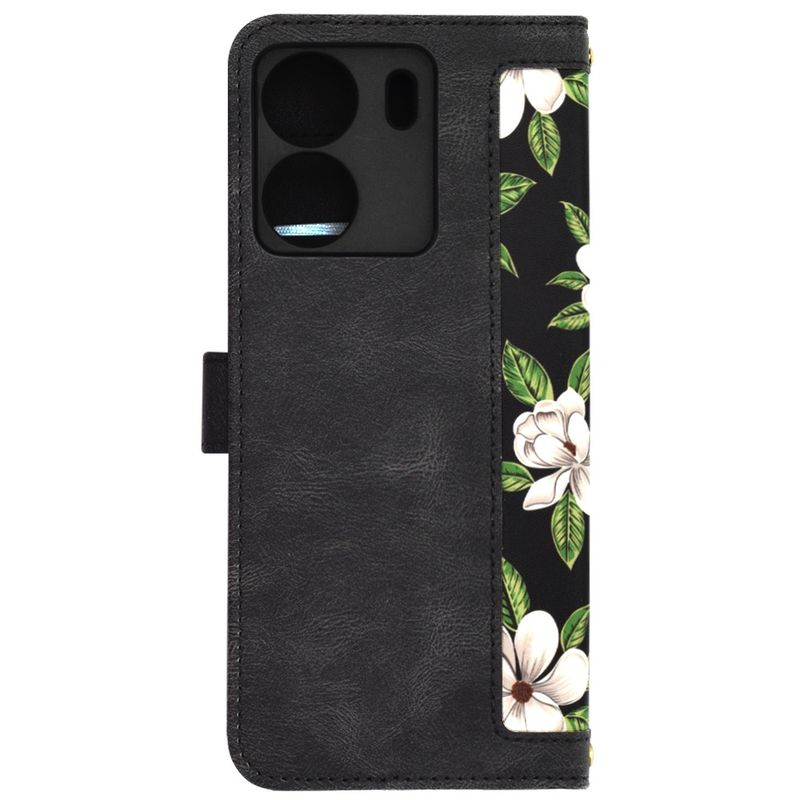 Laptop, Telefoane si Tablete - Telefoane mobile si accesorii - Accesorii Telefoane - Huse telefoane - Husa pentru Xiaomi Rosumi 13C 4G / Poco C65 - Techsuit FlipCraft - Flowers of the Dawn - Infinity.ro