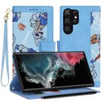 Laptop, Telefoane si Tablete - Telefoane mobile si accesorii - Accesorii Telefoane - Huse telefoane - Husa pentru Samsung Galaxy S22 Ultra 5G - Techsuit FlipCraft - VibrantA Albastru - Infinity.ro