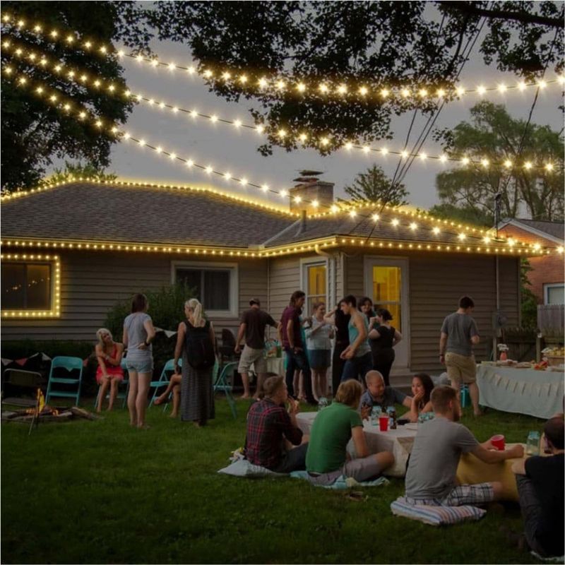 Casa si Gradina - Corpuri si surse de iluminat - Iluminat exterior - Instalatii luminoase exterior - Set 2 x Instalatie LED Liniara, pentru Craciun,  160 LED-uri, 20m, Exterior-Interior, IP44 - Infinity.ro