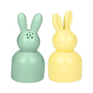 Set 2 rasnite, pentru sare si pieper, model iepuras, 10 cm, Alpina