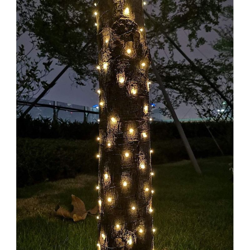 Casa si Gradina - Corpuri si surse de iluminat - Iluminat exterior - Instalatii luminoase exterior - Instalatie LED Liniara, pentru Craciun, 400 LED-uri, 50m, Exterior-Interior, IP44, Jocuri de Lumini, 4 Culori - Albastru - Infinity.ro