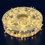 Casa si Gradina - Corpuri si surse de iluminat - Iluminat exterior - Instalatii luminoase exterior - Instalatie liniara LED tip rola, 100m, fir transparent, 500 LED-uri RGB sau lumina alba calda, IP44 - Alb Cald - Infinity.ro