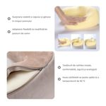 Ingrijire personala si Cosmetice - Sanatate si wellness - Articole wellness - Aparate si dispozitive de masaj - Perna de Masaj Electrica, cu Spuma de Memorie, Incarcare USB, Maro - Infinity.ro