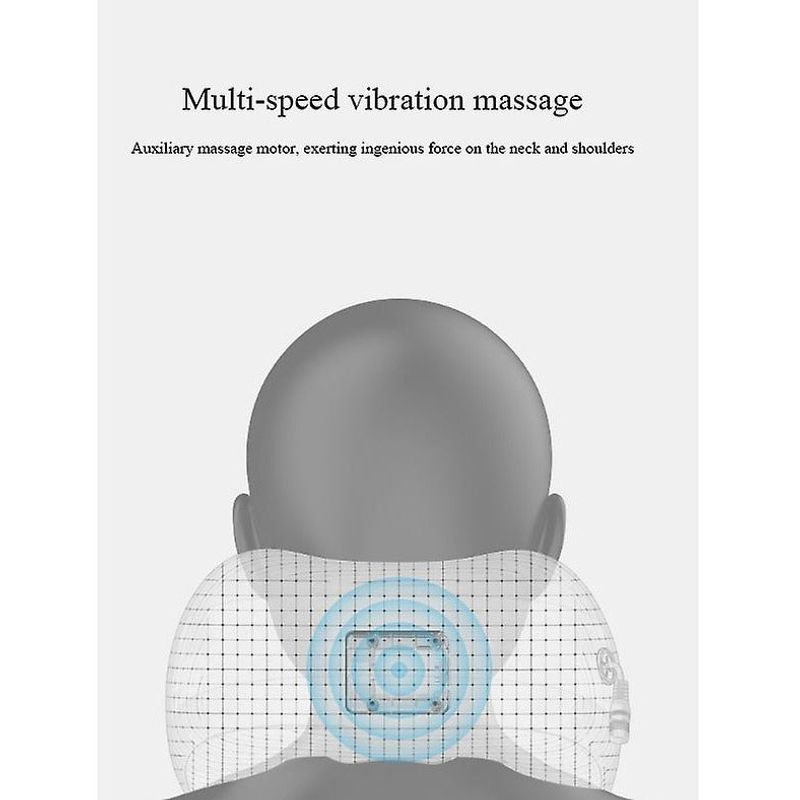 Ingrijire personala si Cosmetice - Sanatate si wellness - Articole wellness - Aparate si dispozitive de masaj - Perna de Masaj Electrica, cu Spuma de Memorie, Incarcare USB, Maro - Infinity.ro