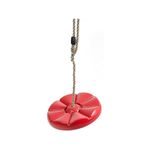 Jucarii, Copii si Bebe - Jucarii si jocuri - Jucarii de exterior - Leagane copii - Leagan pentru copii din plastic, Stabil si Usor, Franghie Inclusa, Rezistent 75kg, Rosu - Infinity.ro