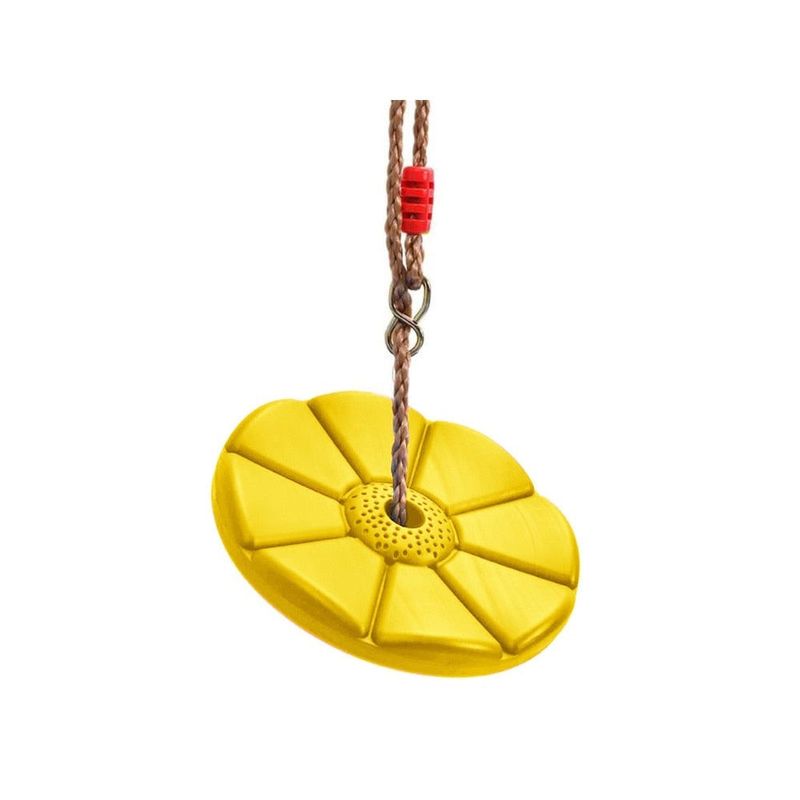 Jucarii, Copii si Bebe - Jucarii si jocuri - Jucarii de exterior - Leagane copii - Leagan pentru copii din plastic, Stabil si Usor, Franghie Inclusa, Rezistent 75kg, Rosu - Infinity.ro