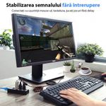 PC, gaming si accesorii - Retelistica - Hub-uri - Hub USB Cu 7 Porturi Techstar® HUBA55, 1 X USB 3.0, 6 X USB 2.0, Indicator LED Putere, Comutator Independent, PC - Infinity.ro