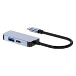 TV, Audio-Video si Foto - Accesorii TV si audio - Cabluri si adaptoare audio - Adaptor multifunctional 3 in 1 USB-C la HDMI Techstar® CYC3IN1, HDMI 4K, 1 x USB 3.0, Compatibil MacBook Air si MacBook - Infinity.ro