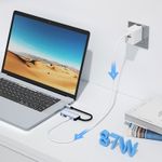 TV, Audio-Video si Foto - Accesorii TV si audio - Cabluri si adaptoare audio - Adaptor multifunctional 3 in 1 USB-C la HDMI Techstar® CYC3IN1, HDMI 4K, 1 x USB 3.0, Compatibil MacBook Air si MacBook - Infinity.ro