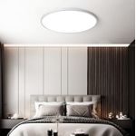 Casa si Gradina - Corpuri si surse de iluminat - Plafoniere, aplice si spoturi - Plafoniera LED Moderna, Clasa Enegetica A, Ultra subtire 2cm, Aplica pentru interior, in forma rotunda, tri-proof, 38W - Infinity.ro